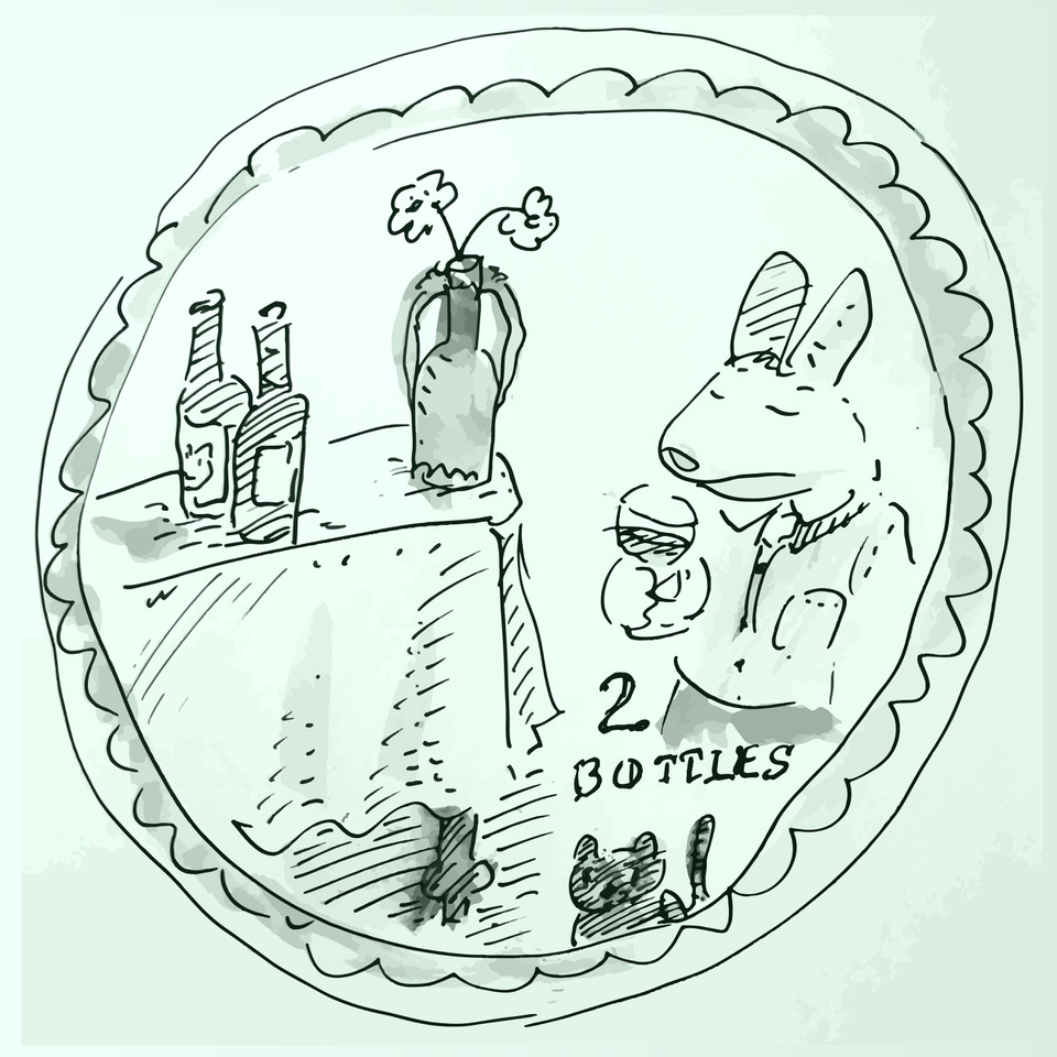 Wine Club Drawring 2 bottles Bunny