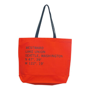 Westward Canvas Tote Bag Back